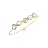 Guess Mamounia Gold White Crystal Bracelet For Women JUBB05570JWYGTU