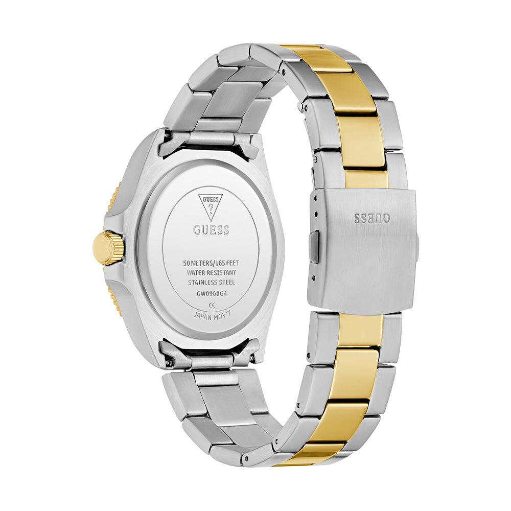 Guess Mens 2 Tone Analog Watch GW0968G4 - Image 4