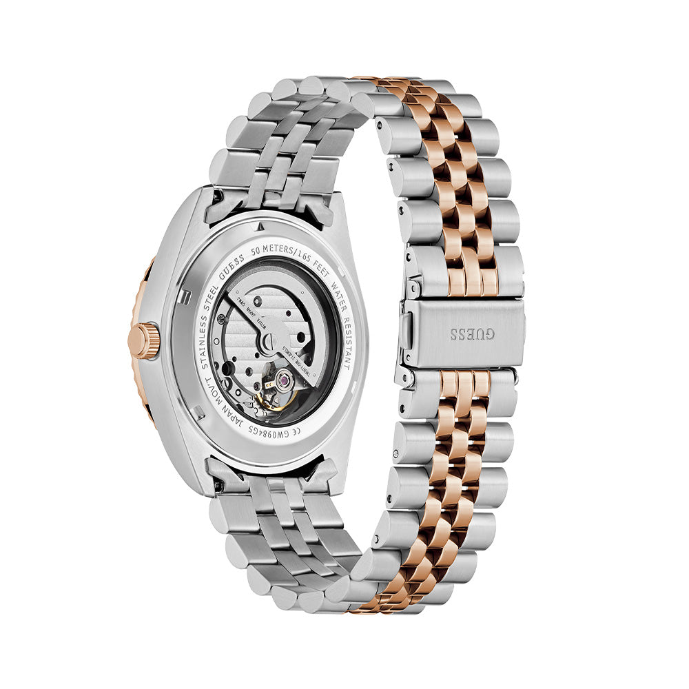 Guess Mens 2 Tone Automatic Watch GW0984G5 - Image 4