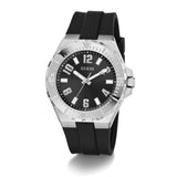 Guess Mens Black Silver Tone Analog Watch GW0906G1 - Image 3