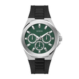 Guess Mens Black Silver Tone Multi-function Watch GW0799G3