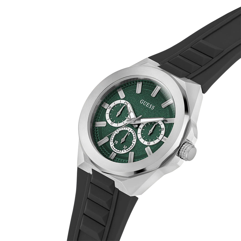 Guess Mens Black Silver Tone Multi-function Watch GW0799G3 - Image 2