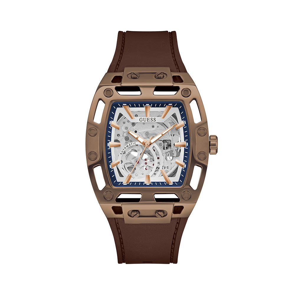 Guess Mens Brown Coffee Automatic Watch GW0980G3