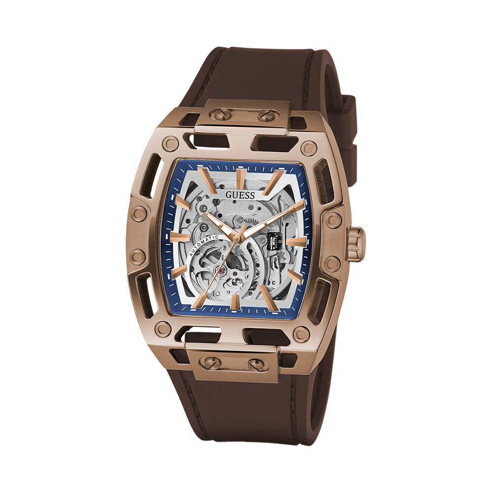 Guess Mens Brown Coffee Automatic Watch GW0980G3 - Image 2