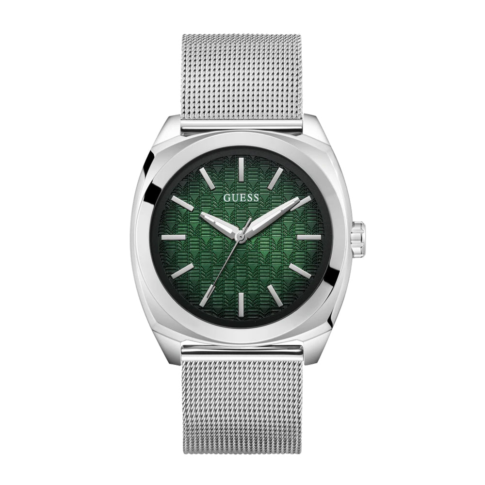 Guess Mens Silver Tone Analog Watch GW0794G1