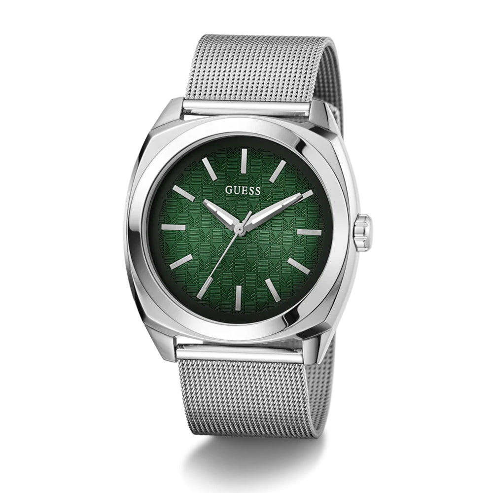 Guess Mens Silver Tone Analog Watch GW0794G1 - Image 3