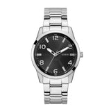 Guess Mens Silver Tone Analog Watch GW0804G2
