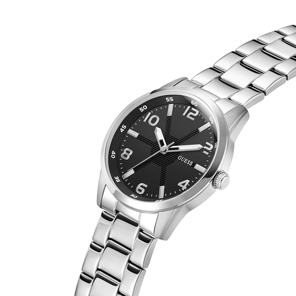 Guess Mens Silver Tone Analog Watch GW0804G2 - Image 2