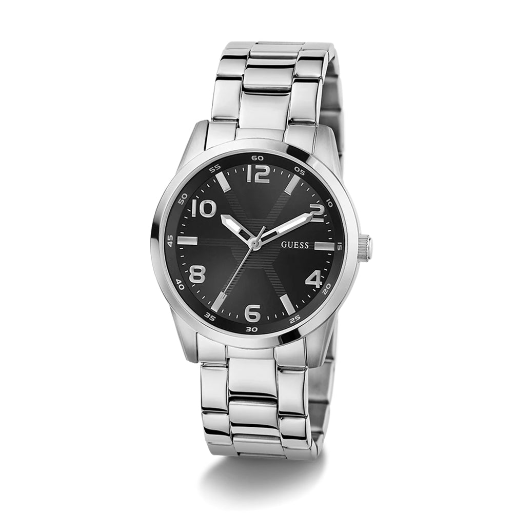 Guess Mens Silver Tone Analog Watch GW0804G2 - Image 3