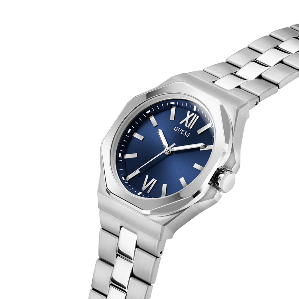 Guess Mens Silver Tone Analog Watch GW0849G1 - Image 2