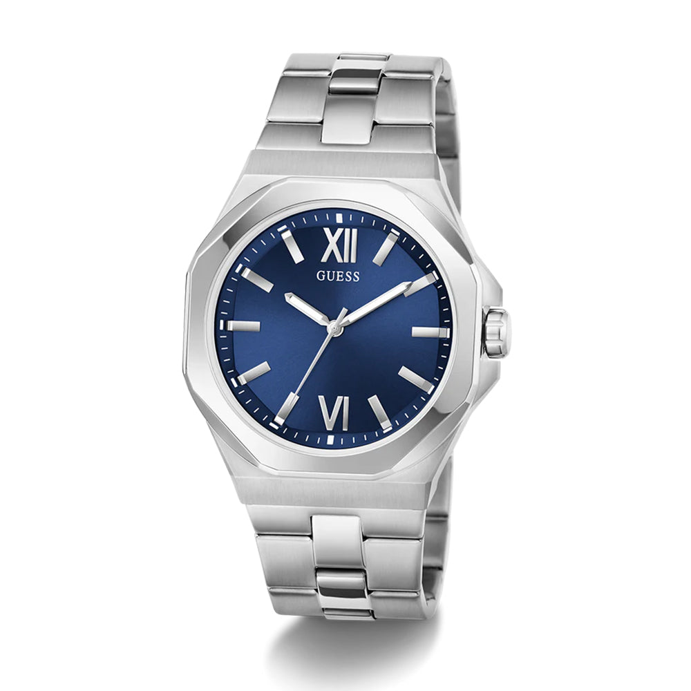 Guess Mens Silver Tone Analog Watch GW0849G1 - Image 3