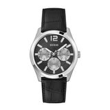 Guess Mens Silver Tone Multi-function Watch Box Set GW0809G1