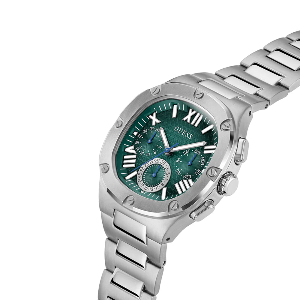 Guess Mens Silver Tone Multi-function Watch GW0572G6 - Image 2