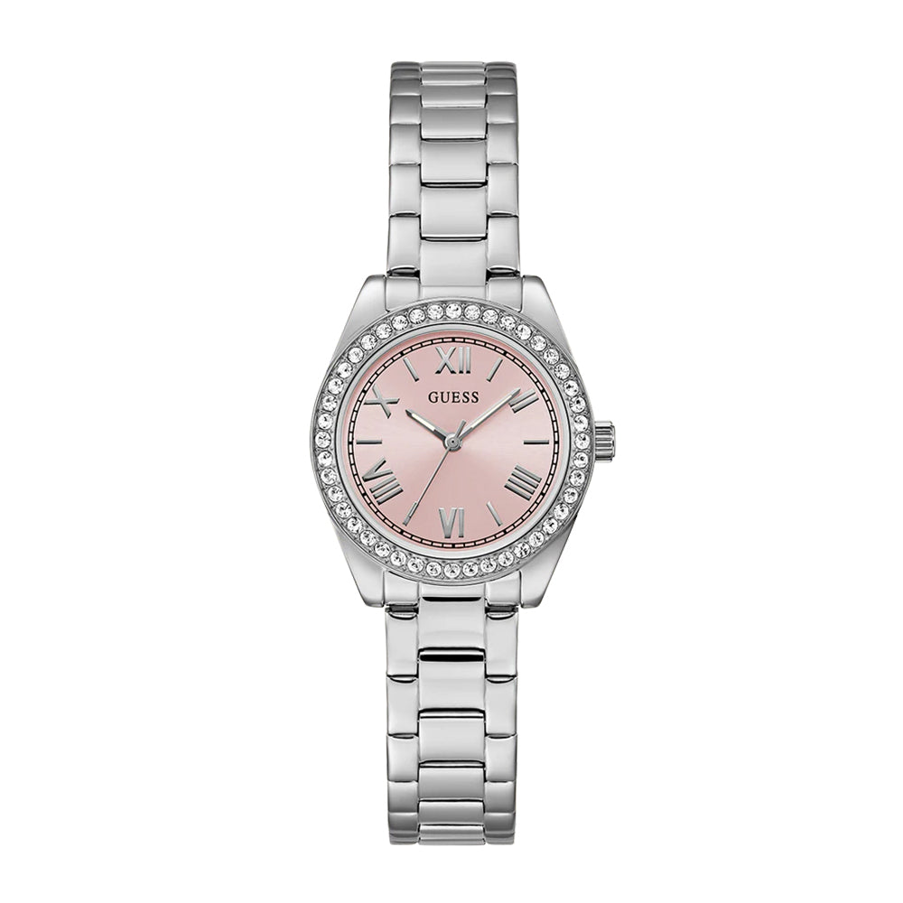 Guess Mini Luna Ladies Silver Tone Analog Watch GW0841L4