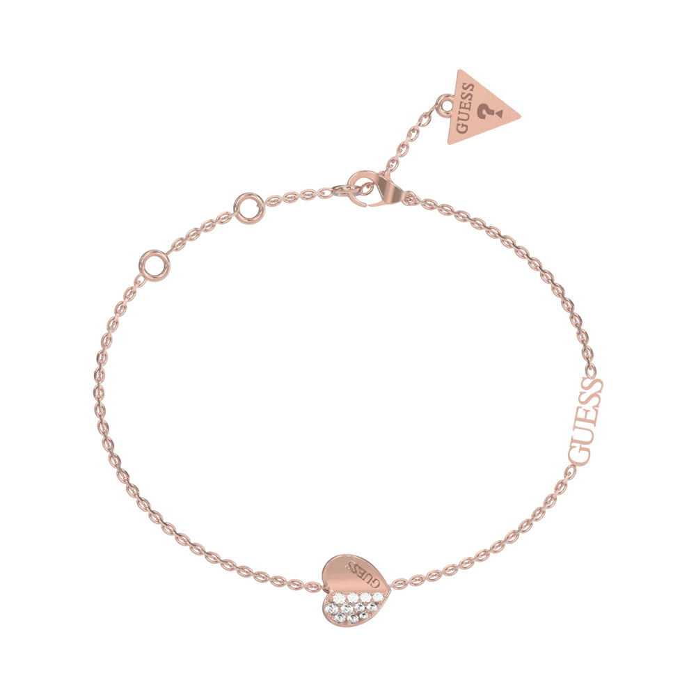Guess Rose Gold Tone Stainless Steel Bracelet JUBB03036JWRGS
