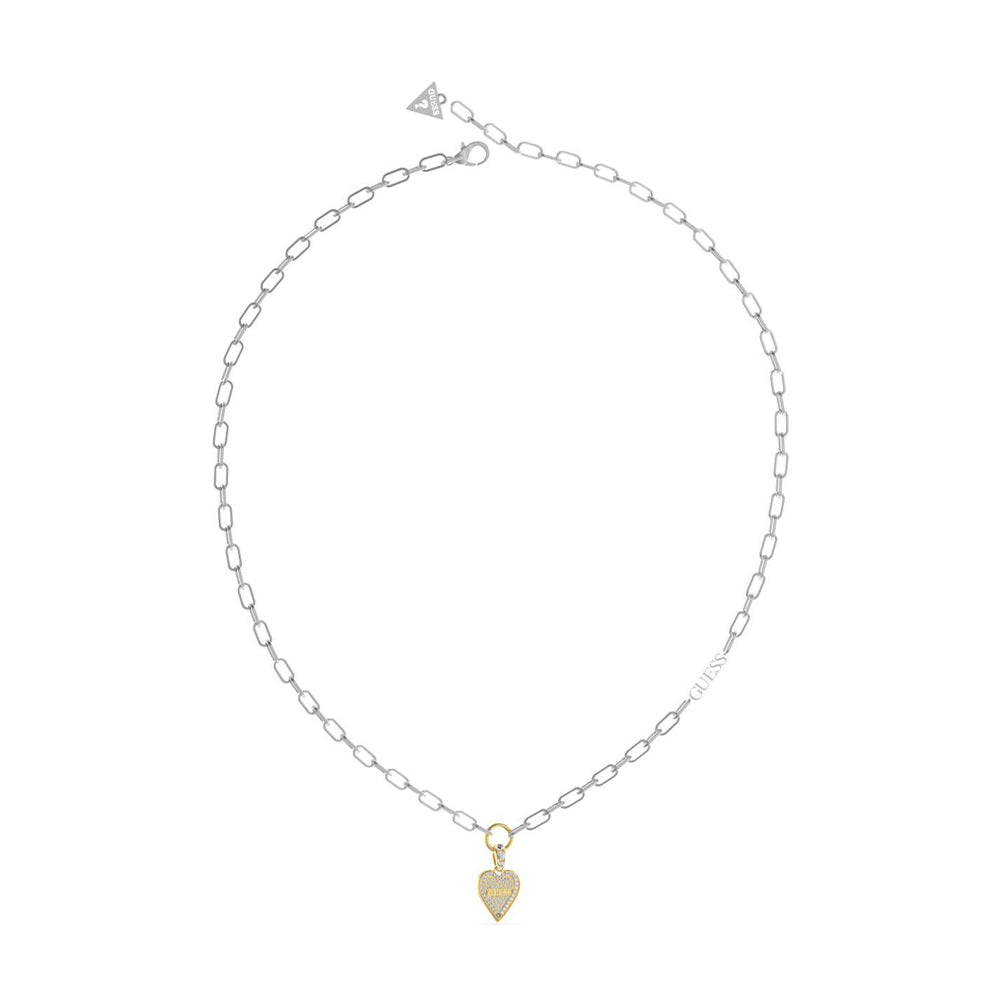 Guess Silver and Gold Necklace for Women JUBN03249JWYGRHT/U