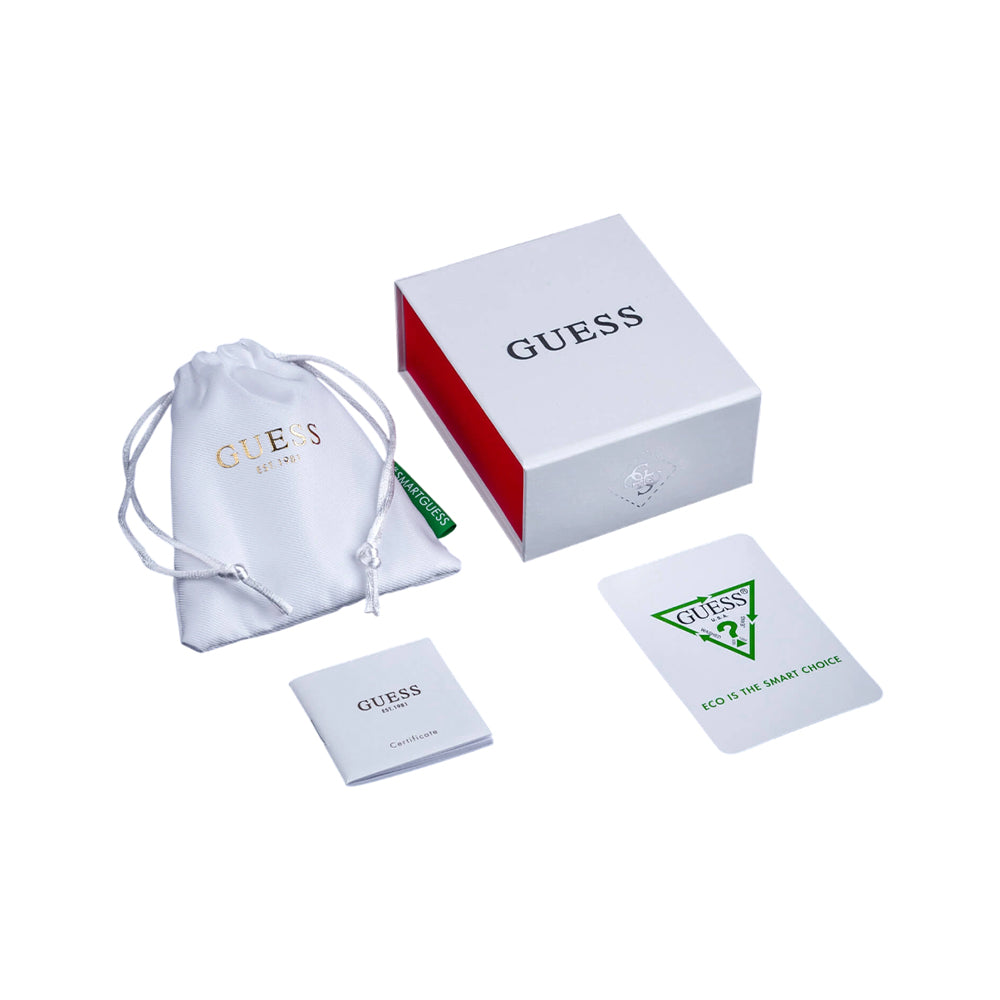 Guess Silver Cubic Zirconia Stud Earrings JUBE04595JWRHT/U - Image 3