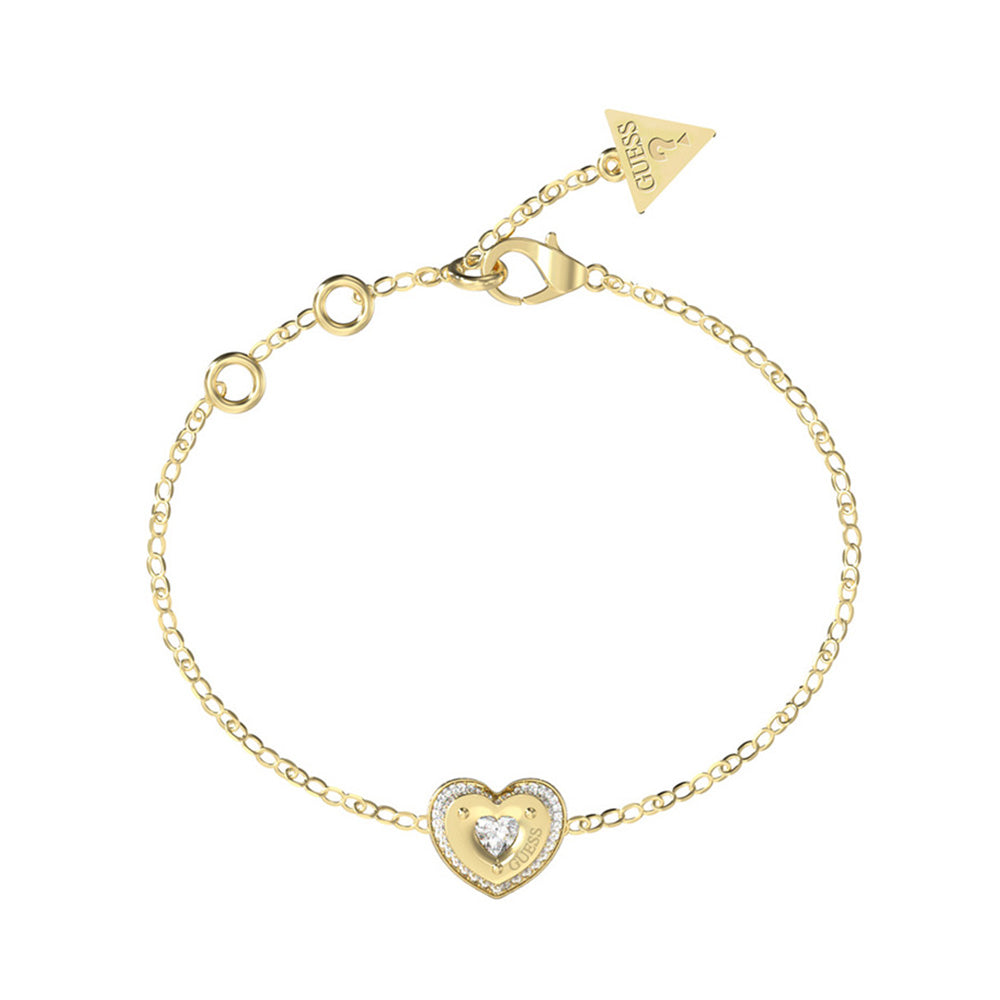 Guess Till Morning Gold Zirconia Bracelet For Women JUBB05550JWYGL