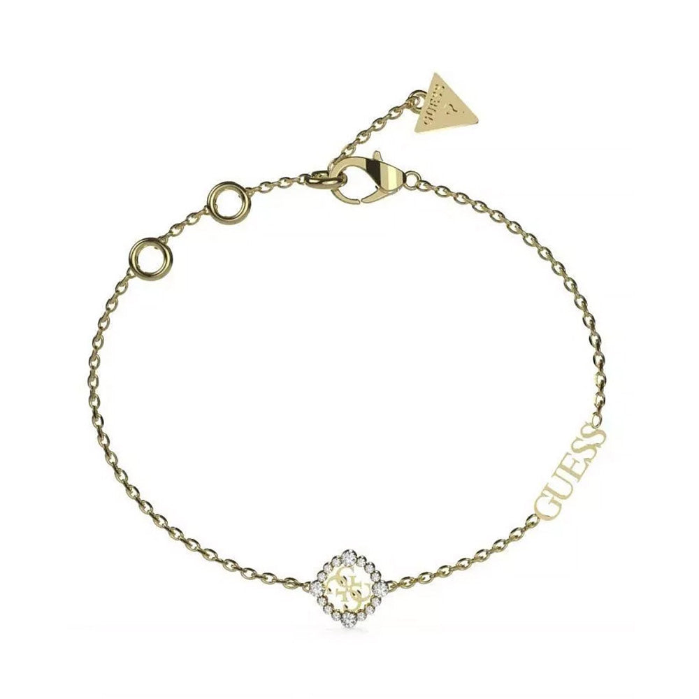Guess Tiny Dancer Gold Cubic Zirconia Bracelet For Women JUBB04644JWYGS