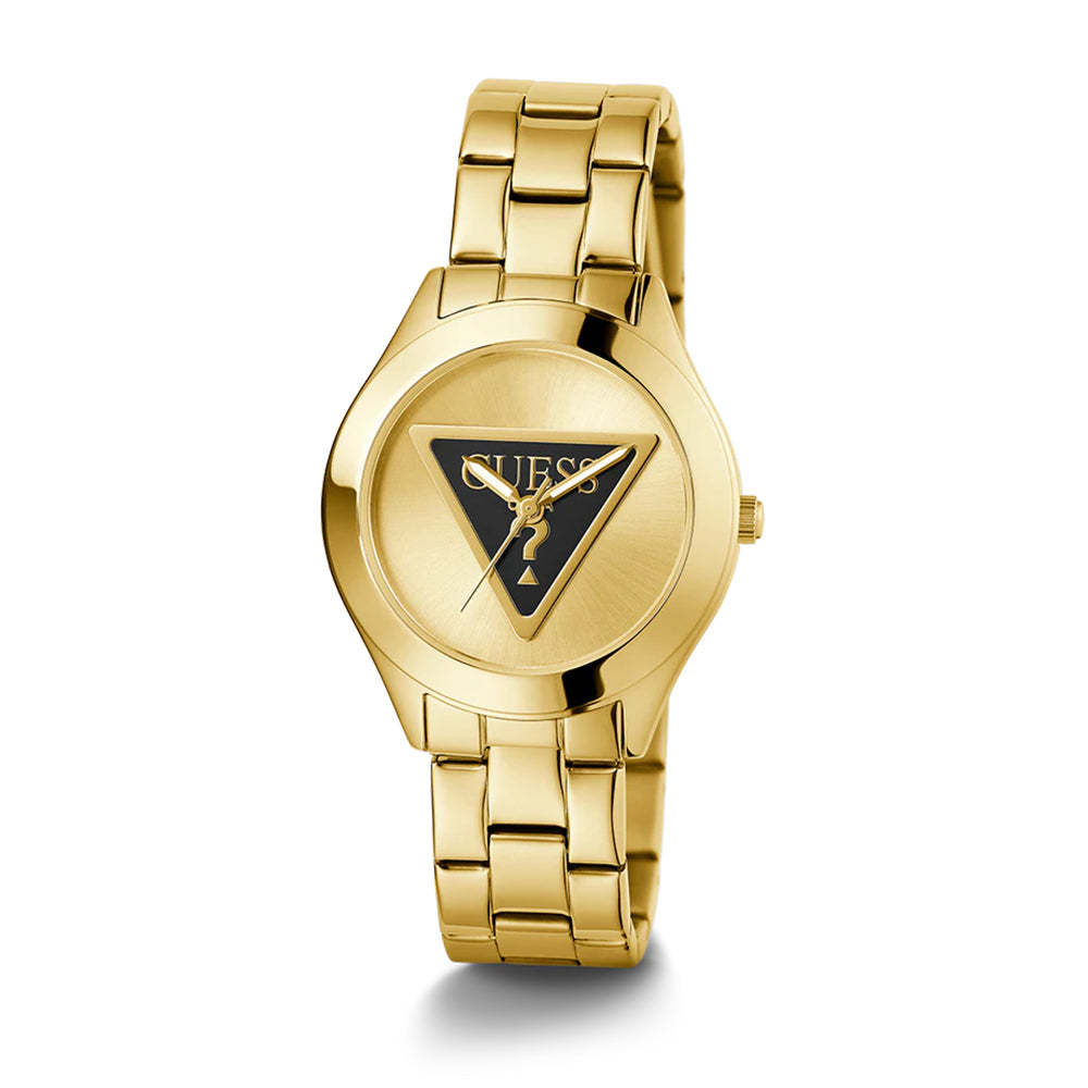 Guess Tri Plaque Gold-Tone Analog Watch GW0675L2 - Image 3
