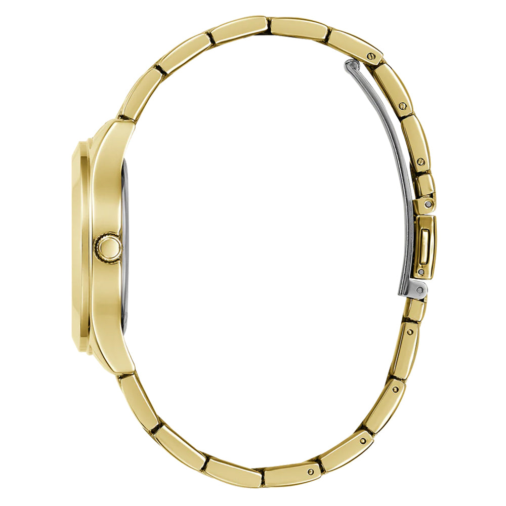 Guess Tri Plaque Gold-Tone Analog Watch GW0675L2 - Image 4