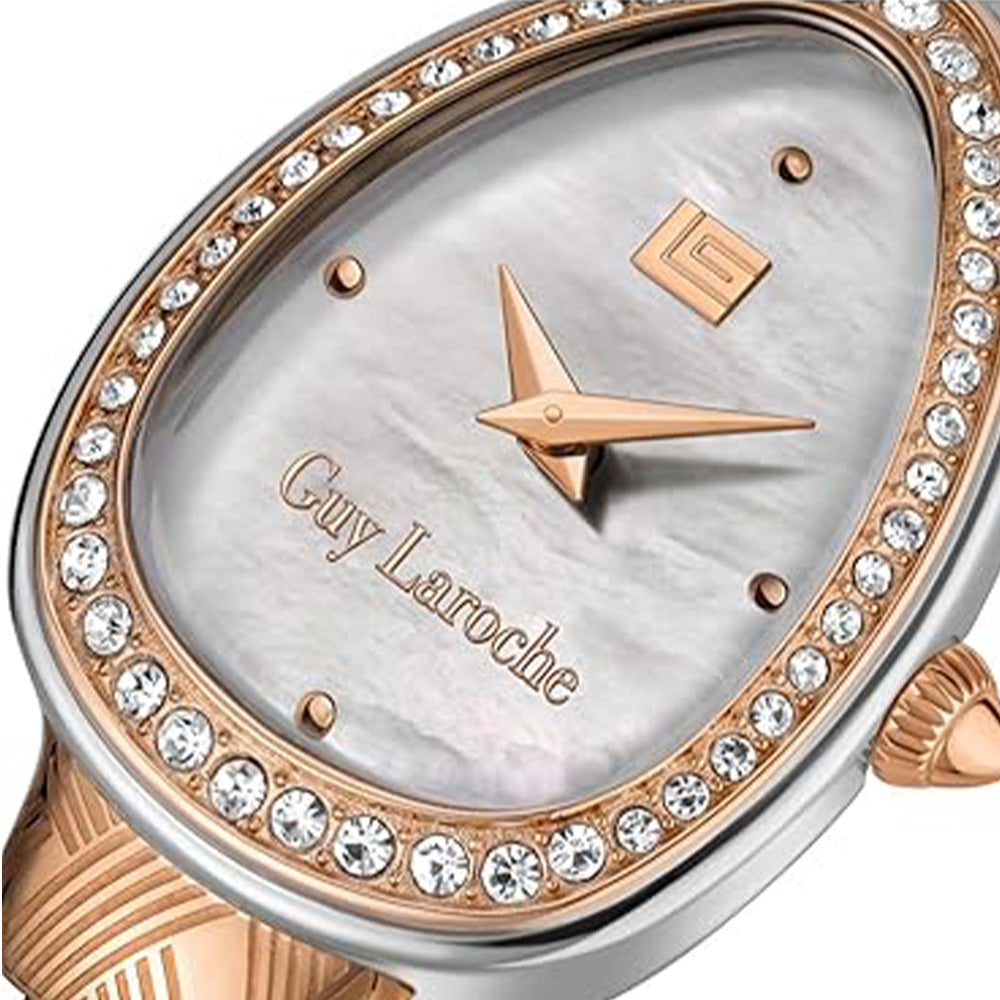 Guy Laroche Adele Quartz White Oval Dial Rose Gold Tone Watch For Women GLWLG0002404 - Image 3