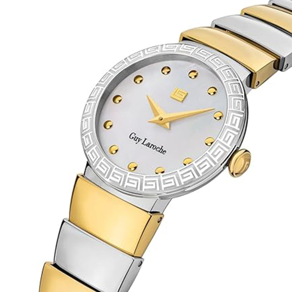 Guy Laroche Anna Quartz White Dial Gold Tone Watch For Women GLWLG0001402 - Image 2