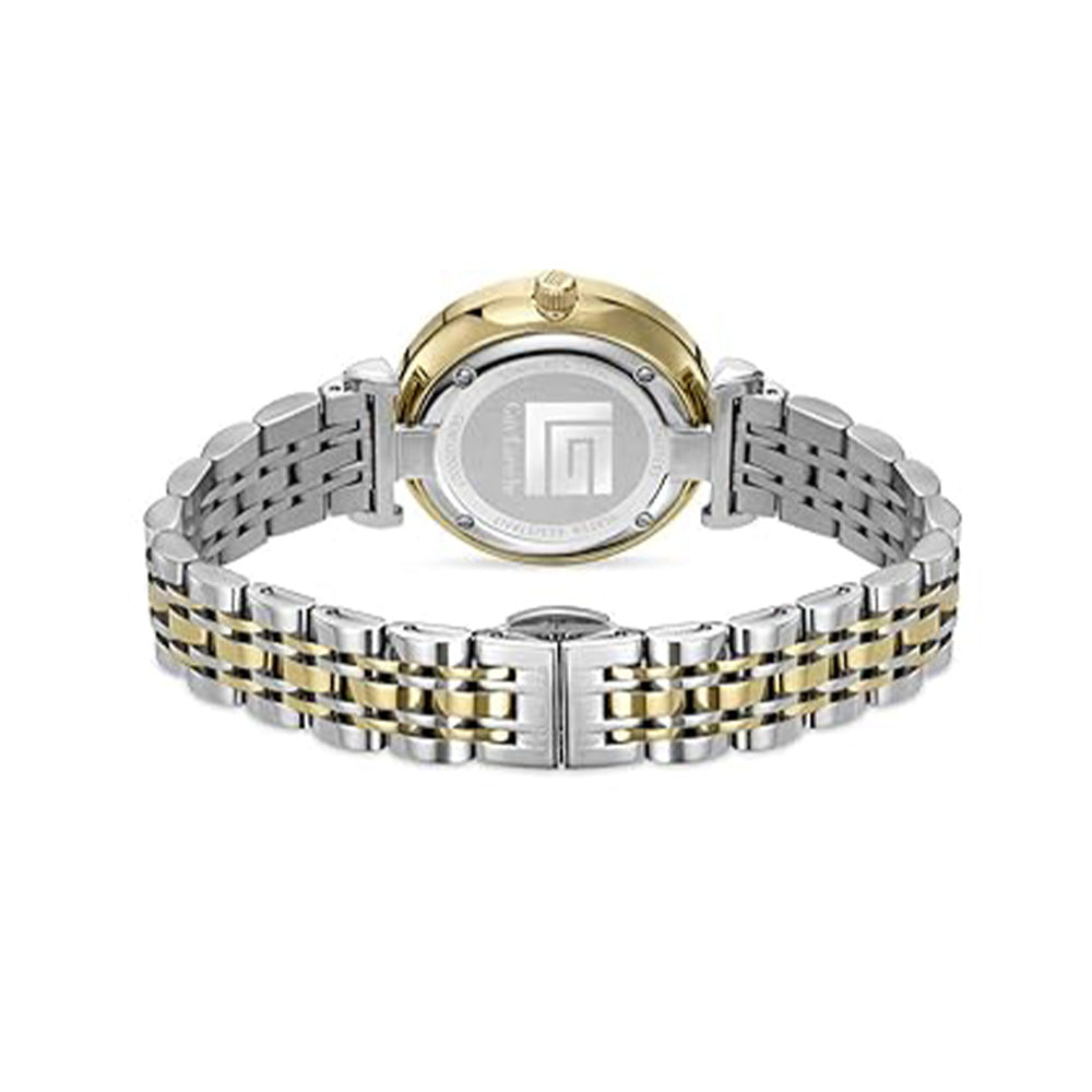Guy Laroche Elodie Quartz White Round Dial Gold Tone Watch For Women GLWLG0002703 - Image 3