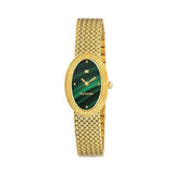 Guy Laroche Emma Quartz Green Oval Dial Gold Tone Watch For Women GLWLG0001504