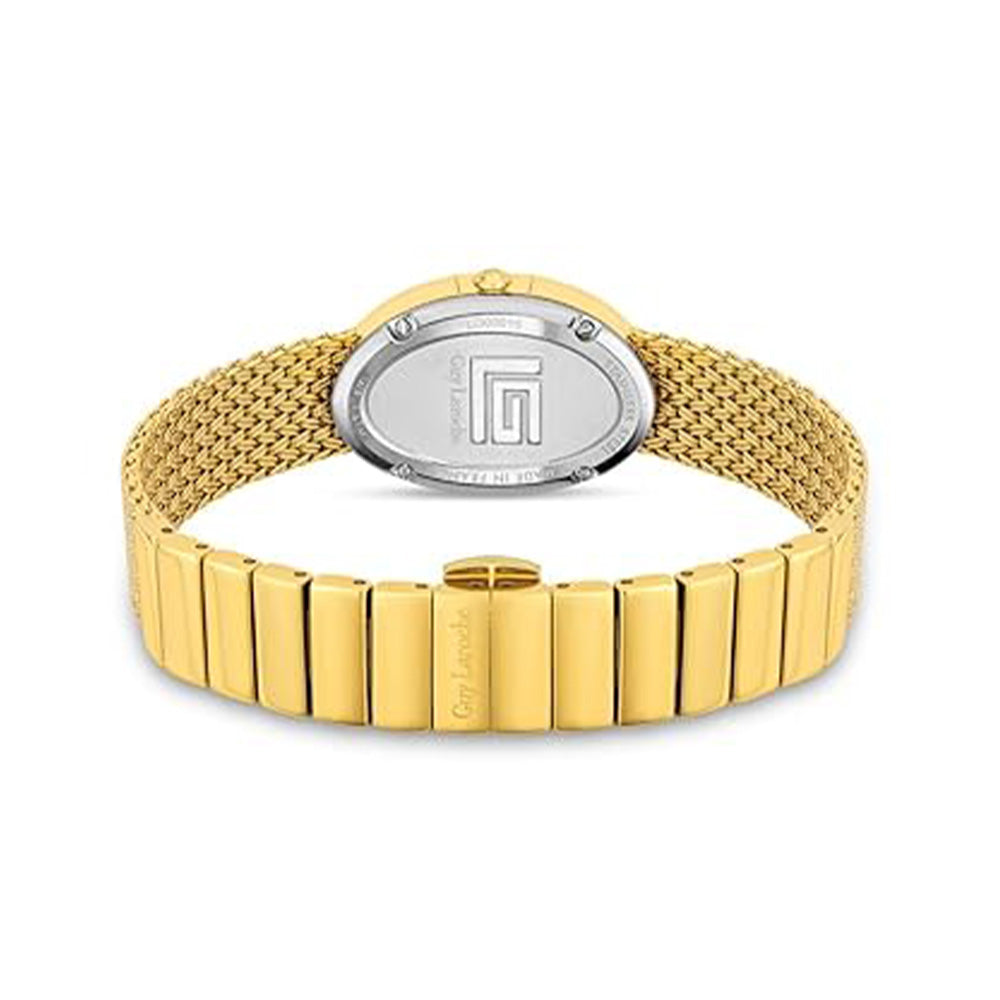 Guy Laroche Emma Quartz Green Oval Dial Gold Tone Watch For Women GLWLG0001504 - Image 2