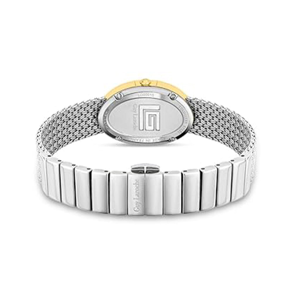 Guy Laroche Emma Quartz White Oval Dial Silver Tone Watch For Women GLWLG0001502 - Image 3