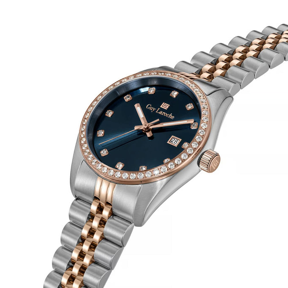 Guy Laroche Rosalie Quartz Blue Dial Two Tone Stainless Steel Watch For Women GLWLG0002807 - Image 2