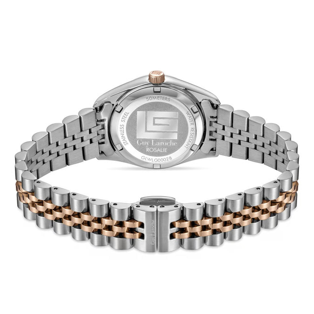 Guy Laroche Rosalie Quartz Blue Dial Two Tone Stainless Steel Watch For Women GLWLG0002807 - Image 3