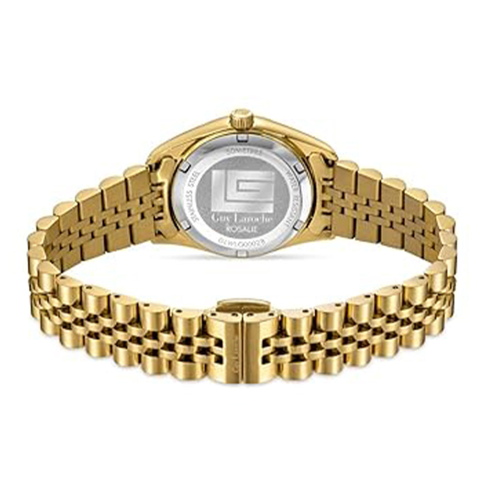 Guy Laroche Rosalie Quartz Green Dial Gold Tone Watch For Women GLWLG0002806 - Image 3