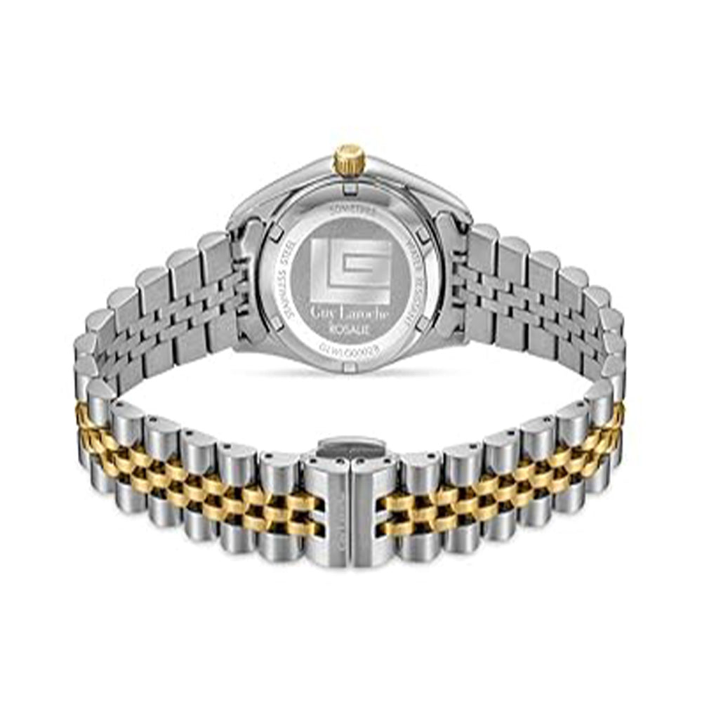 Guy Laroche Rosalie Quartz Silver Dial Gold Tone Watch For Women GLWLG0002808 - Image 3