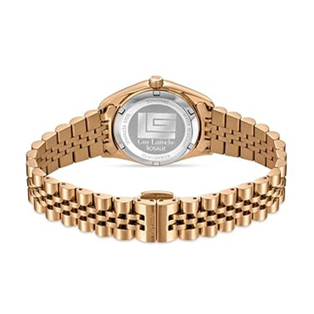 Guy Laroche Rosalie Quartz Silver Dial Rose Gold Tone Watch For Women GLWLG0002809 - Image 3