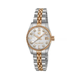 Guy Laroche Rose Quartz White Mop Dial Two Tone Stainless Steel Watch For Women GLWLG0001906