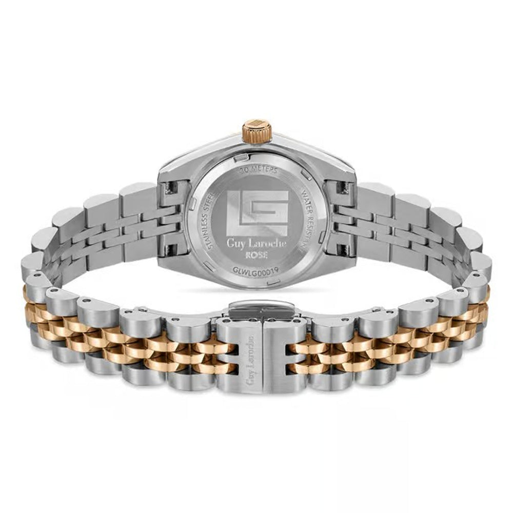 Guy Laroche Rose Quartz White Mop Dial Two Tone Stainless Steel Watch For Women GLWLG0001906 - Image 3