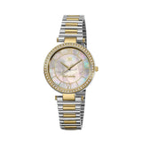 Guy Laroche Violette Quartz White Mop Dial Two Tone Stainless Steel Watch For Women GLWLG0004303