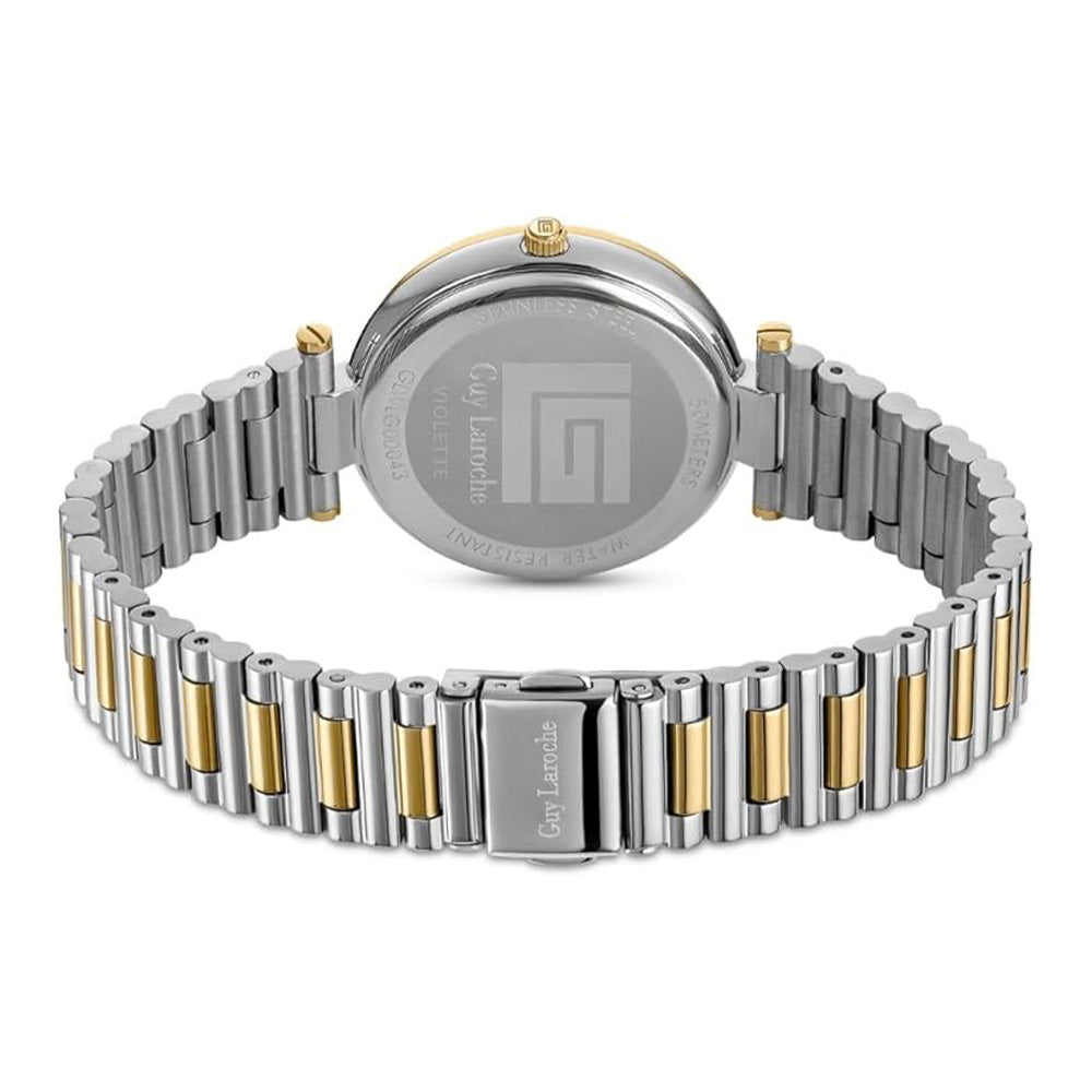 Guy Laroche Violette Quartz White Mop Dial Two Tone Stainless Steel Watch For Women GLWLG0004303 - Image 3