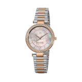 Guy Laroche Violette Quartz White Mop Dial Two Tone Stainless Steel Watch For Women GLWLG0004304