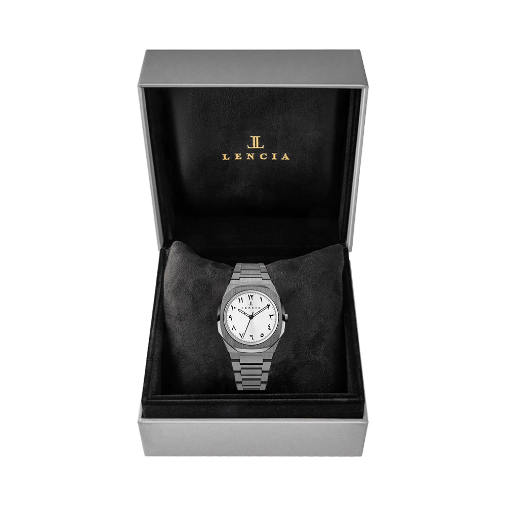 Lencia Men's Stainless Steel Analog Watch LC1015C1