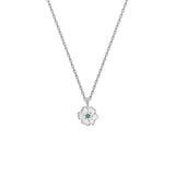 Juvenis Flower Design Pendant JLJ-CG21P0407S-BLU-SS-PND - Image 3