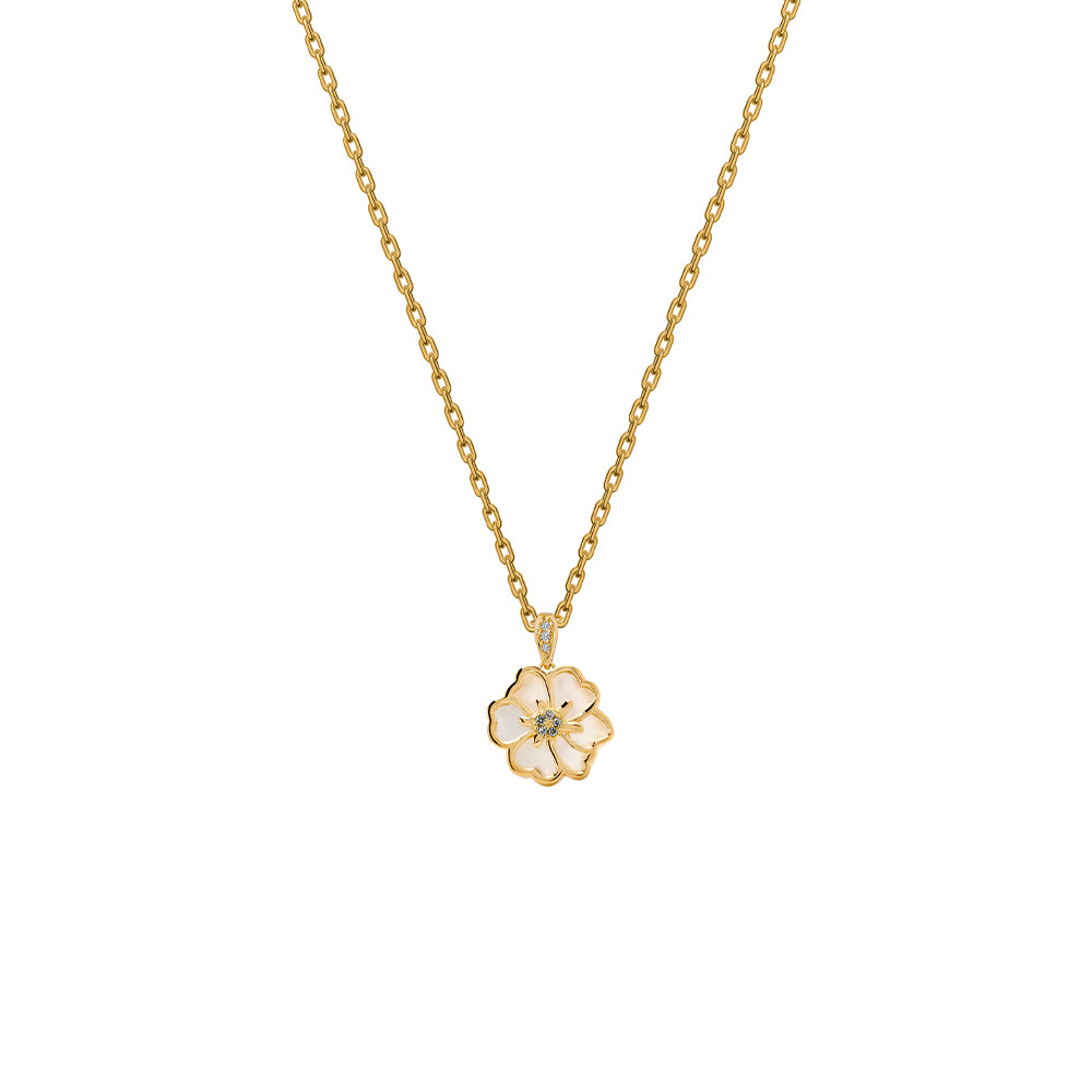 Juvenis Flower Design Pendant JLJ-CG21P0407S-BLU-SS-PND - Image 10