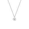 Juvenis Flower Design Pendant JLJ-CG21P0407S-BLU-SS-PND