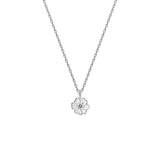 Juvenis Flower Design Pendant JLJ-CG21P0407S-BLU-SS-PND