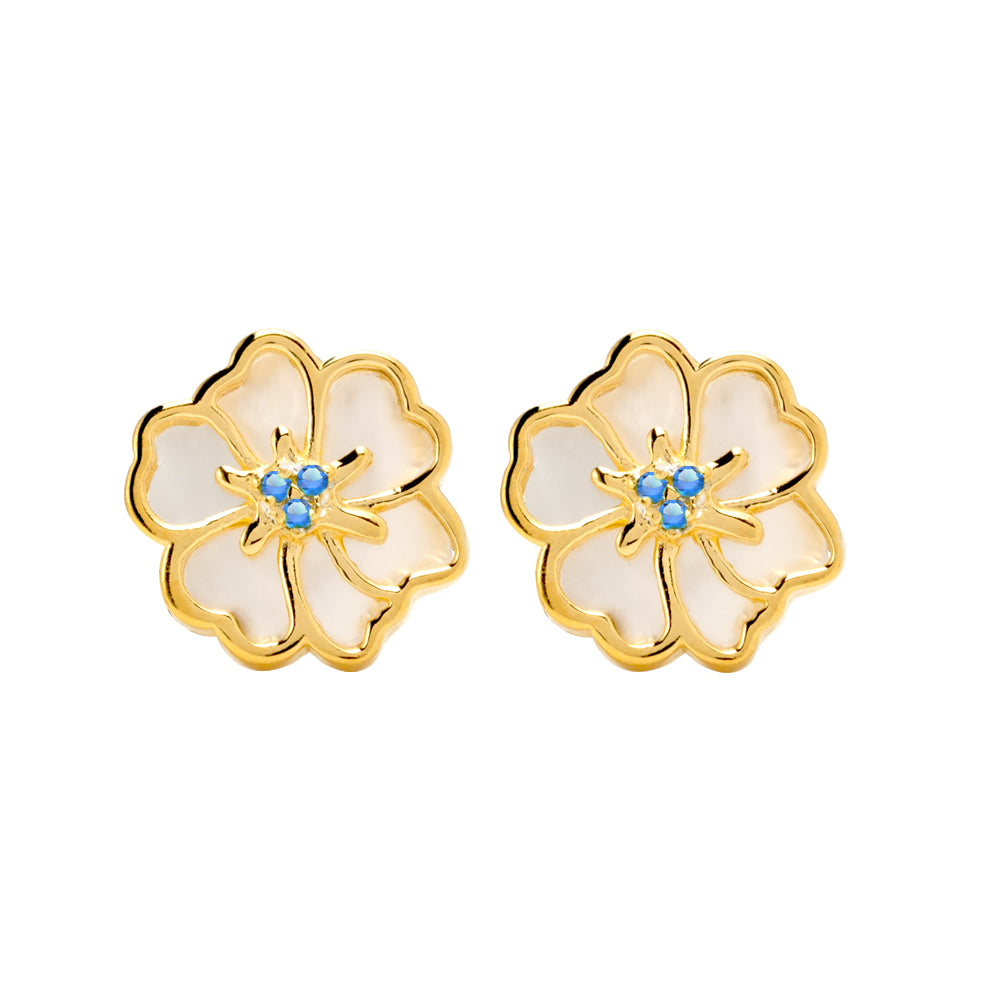 Juvenis Flower Earrings JLJ-CG21E0408S-BLU-SS-ER - Image 8