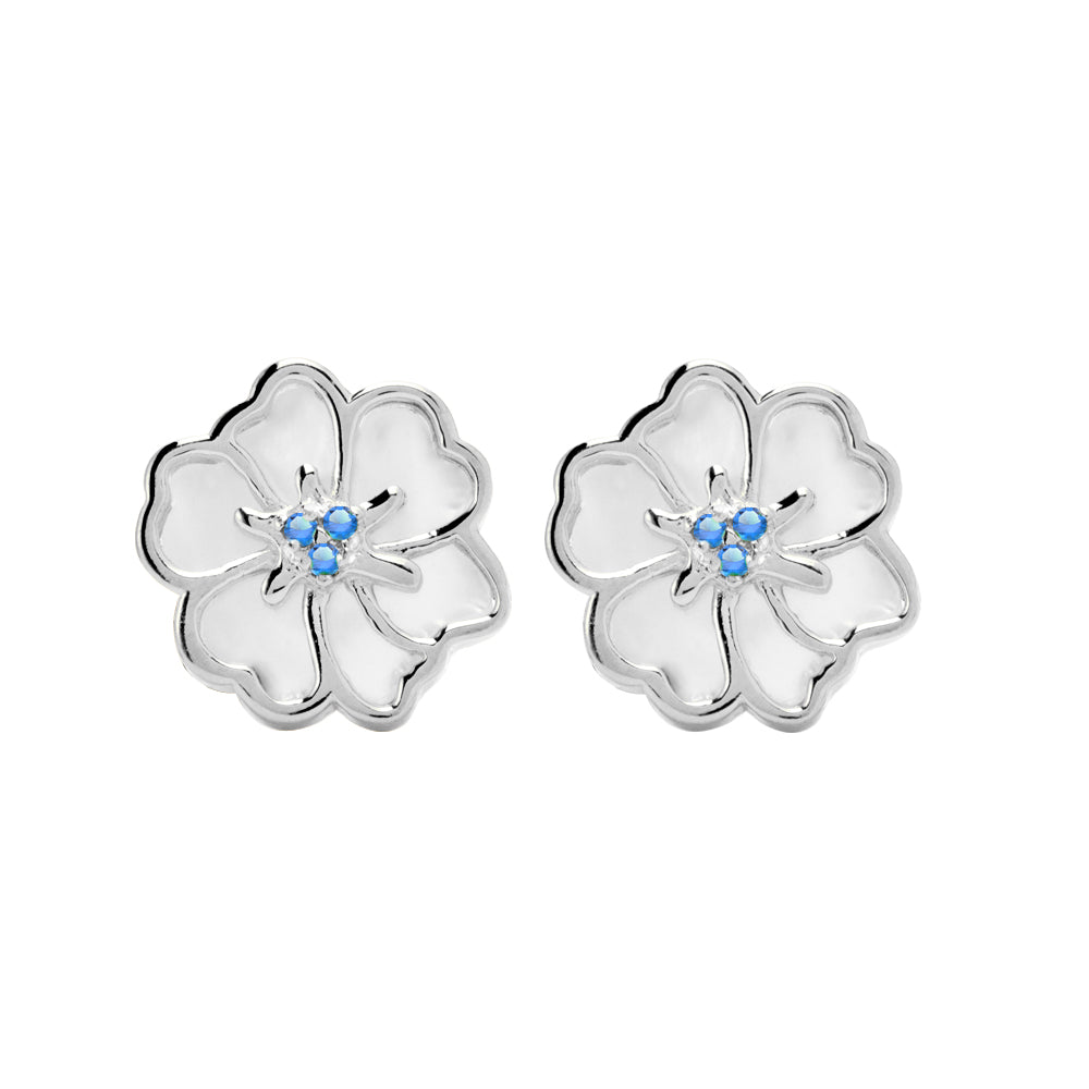 Juvenis Flower Earrings JLJ-CG21E0408S-BLU-SS-ER - Image 6
