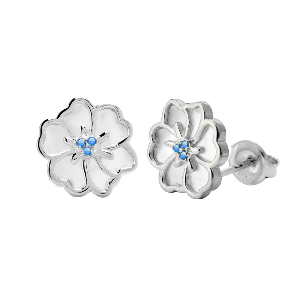 Juvenis Flower Earrings JLJ-CG21E0408S-BLU-SS-ER - Image 16