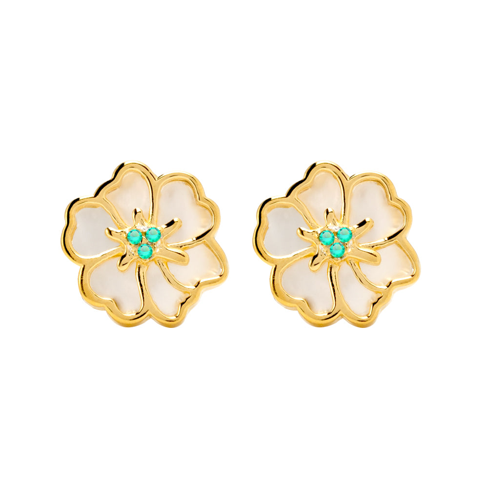 Juvenis Flower Earrings JLJ-CG21E0408S-BLU-SS-ER - Image 3